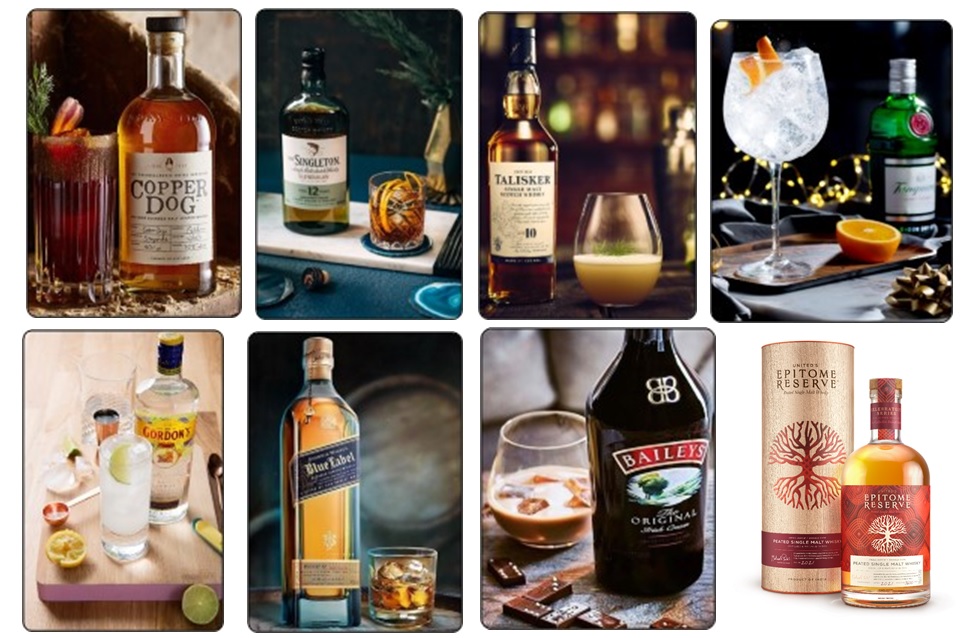 Single Malts, Scotch, Gin and Liqueur brands that make for a gift to