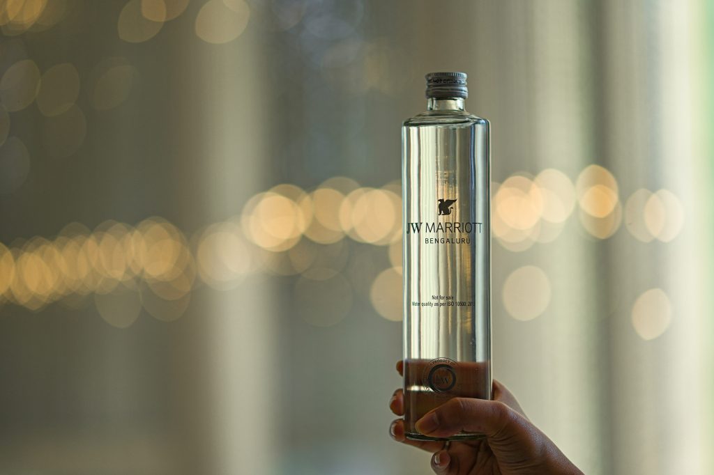 Inhouse Bottling Plant and ecofriendly bottles at JW Marriott