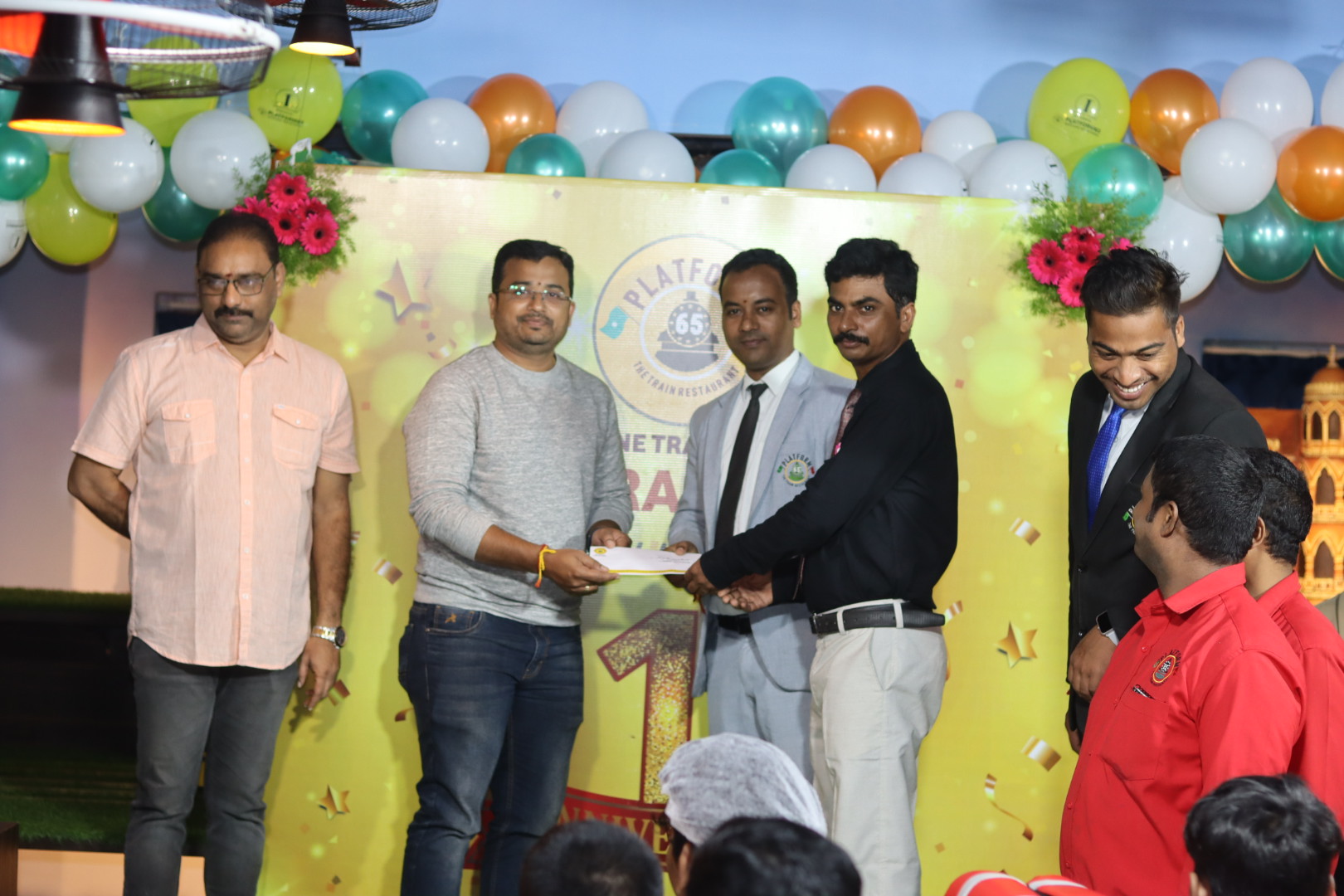 Platform 65, India's largest toytrainthemed restaurant, marks one year of success at Warangal