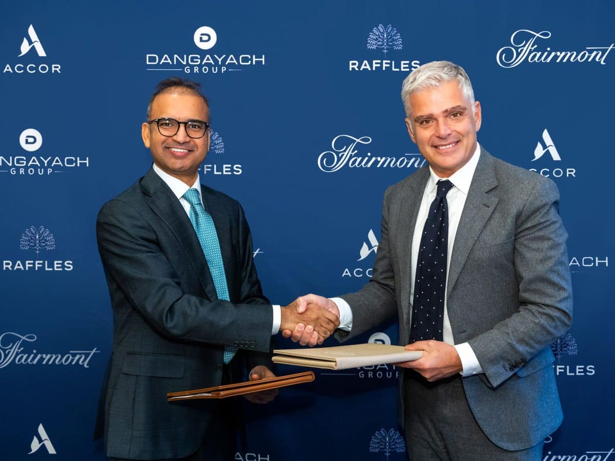 Omer Acar, CEO, Raffles and Fairmont and Atul Dangayach, Managing Director, Dangayach Group
