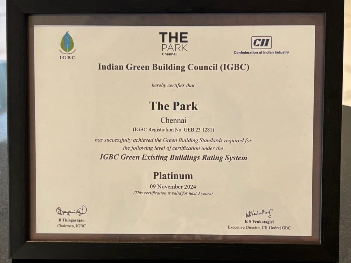 ASPHL Receives IGBC Green Building - Platinum Certification