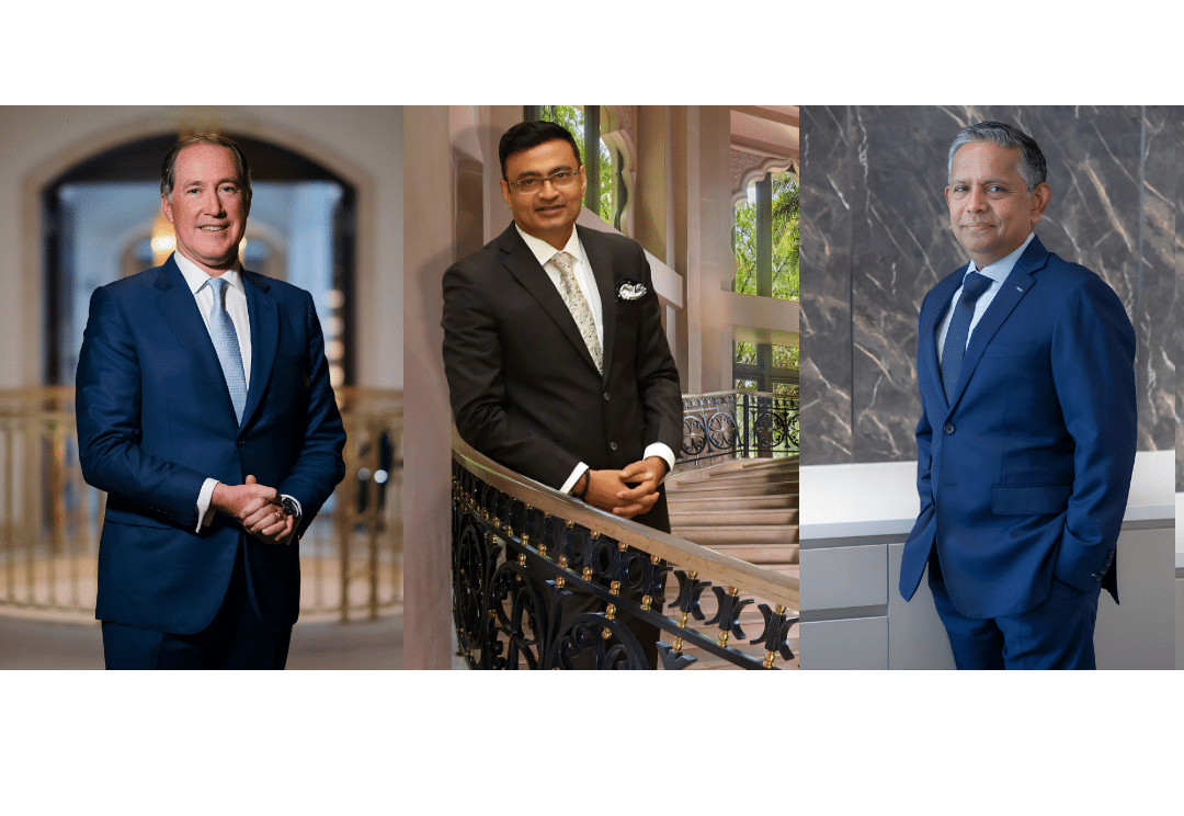 Left to Right - Chris Hartley CEO Global Hotel Alliance, Anuraag Bhatnagar, CEO of The Leela Palaces - Hotels and Resorts, Dillip Rajakarier - CEO Minor Hotels