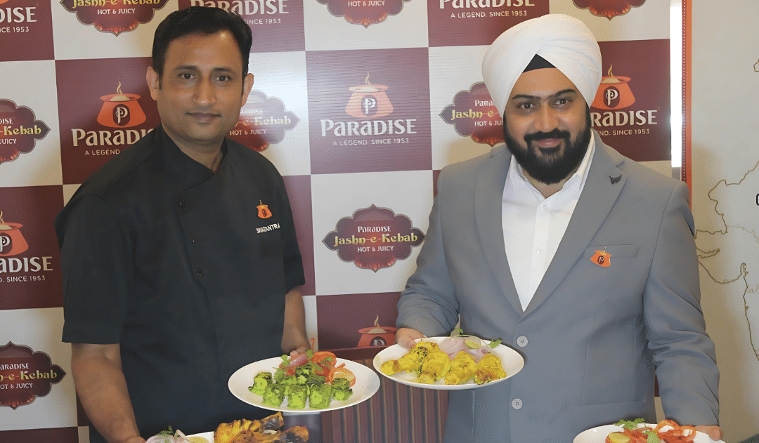 Robinder Singh, Chief Operating Officer and Swatantra Gautam, Vice President Culinary- Paradise Food court Pvt Ltd at the launch of Paradise NH44 Kebab fest