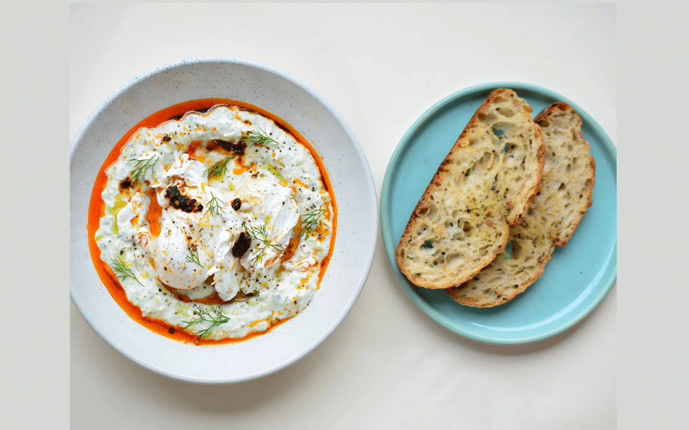 Turkish Eggs with Sourdough Toast