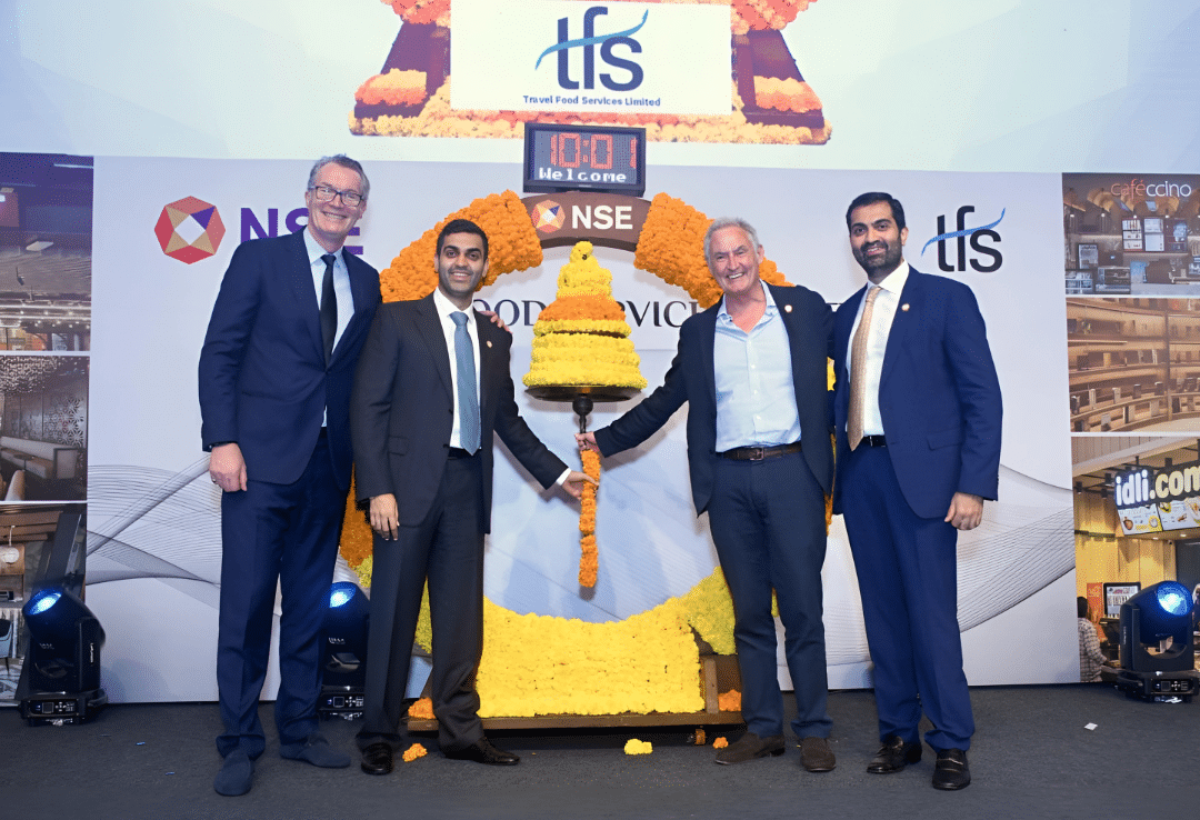 L to R: Patrick Coveney, Karan Kapur, Jonathan Davies, Varun Kapur